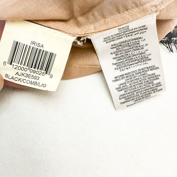 BCBG MAXAZRIA Lace Flower Embroidered Overlay Pencil Skirt Size Large - Picture 4 of 7